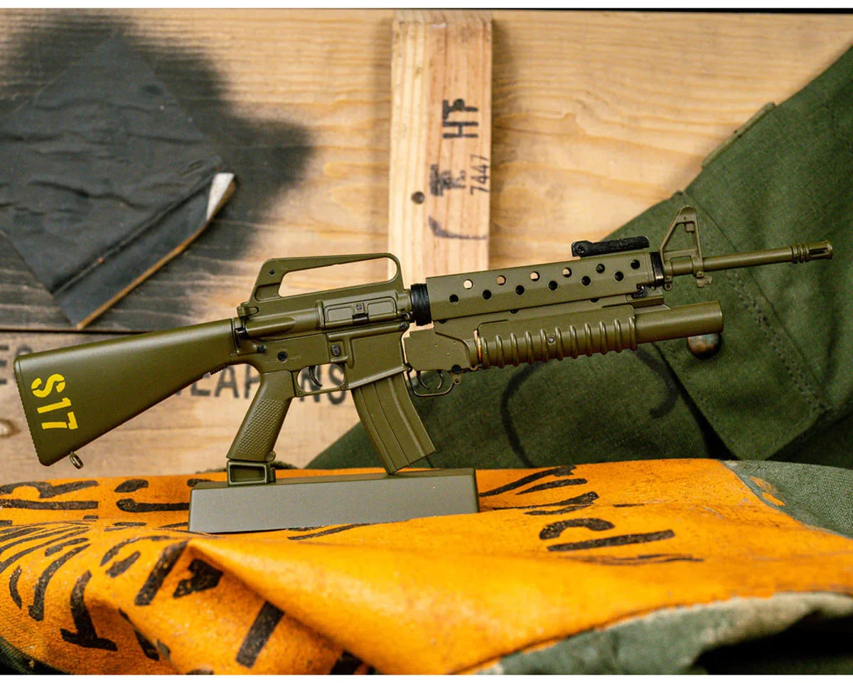 GOA16-Green Goat Guns Miniature 1/3 Scale Die-Cast Vietnam M16A1 Grenadier Model Kit
