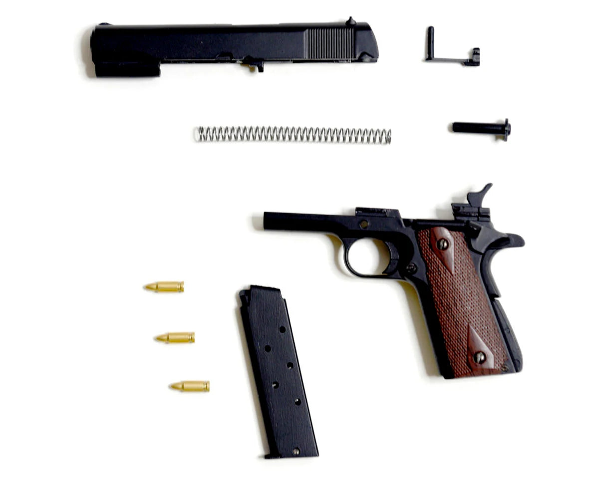 GOA1911-Black Goat Guns Miniature 1/2.5 Scale Die-Cast 1911 Model Kit Black