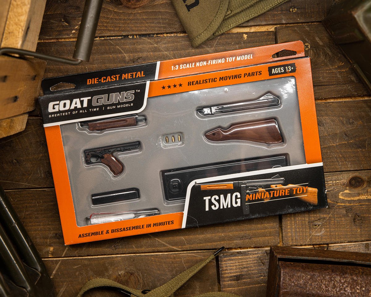 GOATMS-Black Goat Guns Miniature 1/3 Scale Die-Cast WW2 TMS Model Kit Black