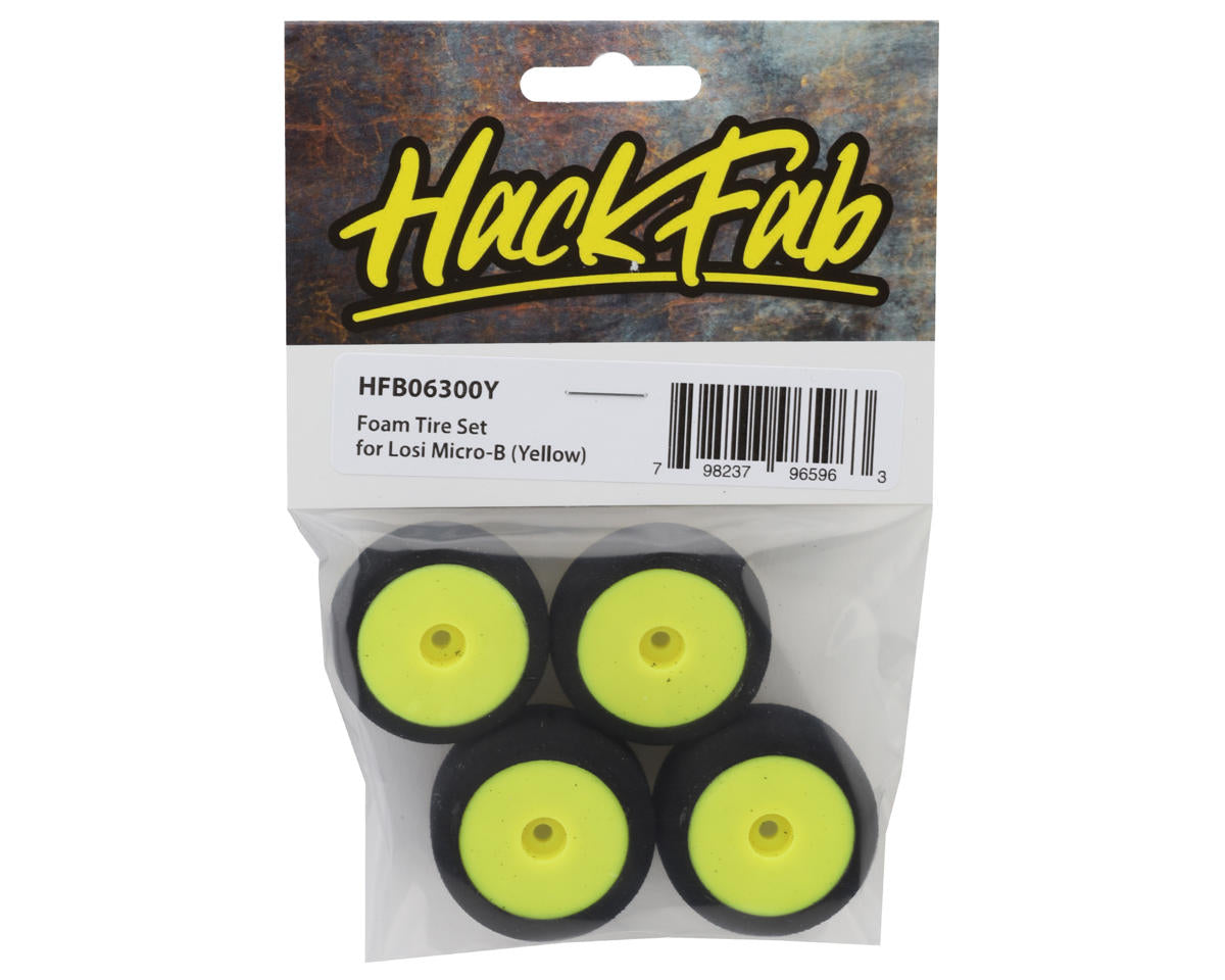 HFB06300Y Hack Fab Foam Tire Set for Losi Micro-B