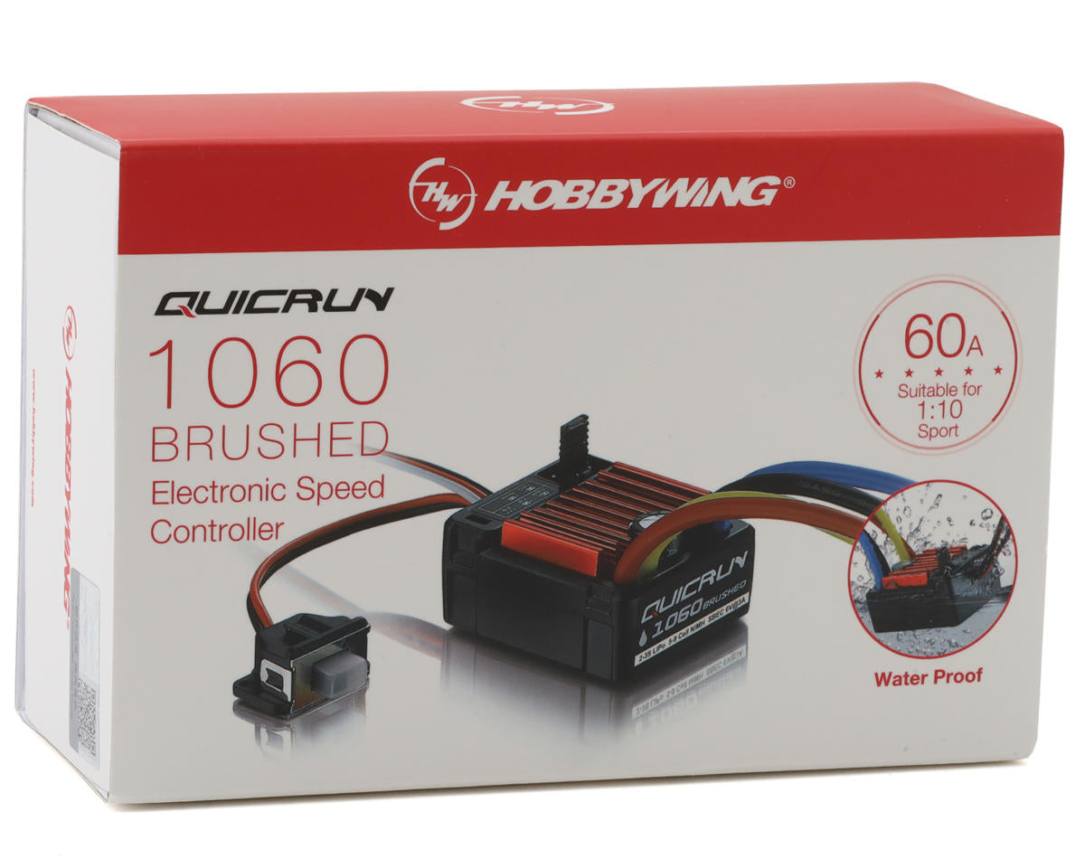 Hobbywing Quicrun 1060 1/10 Brushed ESC w/T-Plug - 30120203