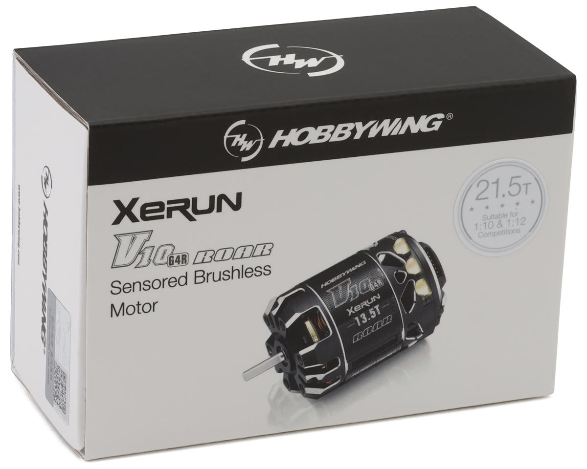 30401744 Hobbywing Xerun V10 G4R Competition Stock Brushless Motor (21.5T)