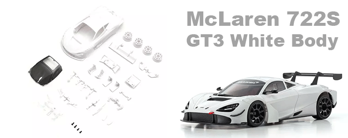 MZN234 Kyosho McLaren 720S GT3 White Body - 98mm