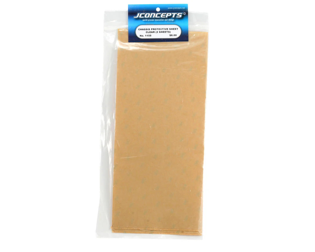 JConcepts Chassis Protective Film Sheet (Clear) (2) (13.25x5.5") - 1155