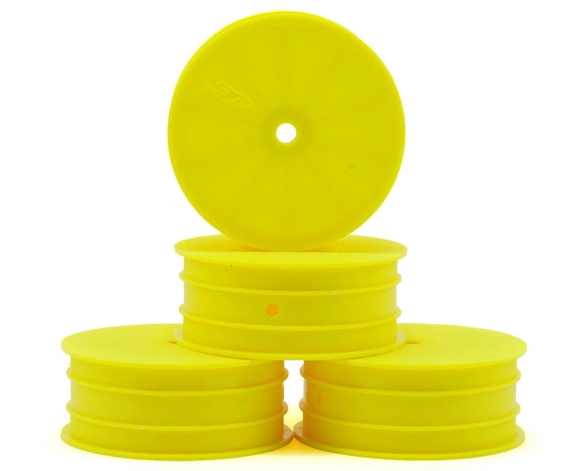 3325Y - JConcepts 12mm Hex Mono 2.2 Hex Front Wheels (TLR 22 5.0) (Yellow) (4)