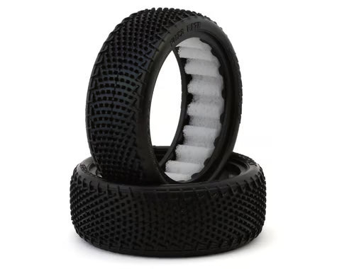 JConcepts Fuzz Bite Wide 2.2" 2WD Front Buggy Carpet Tires (2) (Purple) - 4061-011