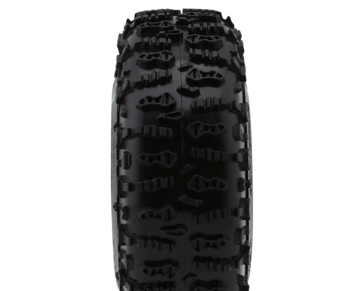 JConcepts Ruptures 2.2" All Terrain Rock Crawler Tires (2) (OD - 4.75”) (Green) w/Foam Inserts - 4204-02