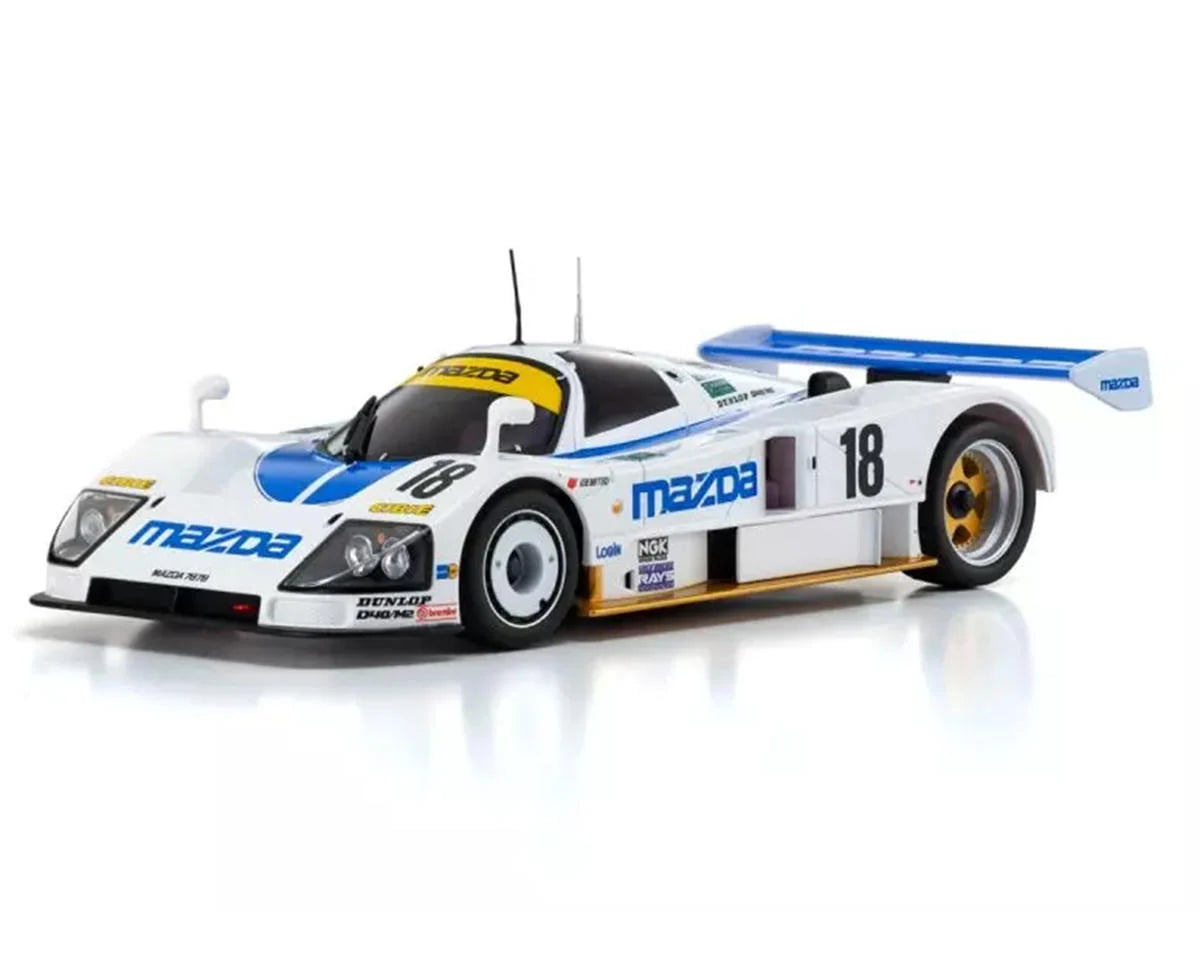 Kyosho MR-04 RWD Mini-Z Readyset w/1991 Mazda 787B LM Body (White/Blue) w/KT-531P 2.4GHz Radio - 32361MA