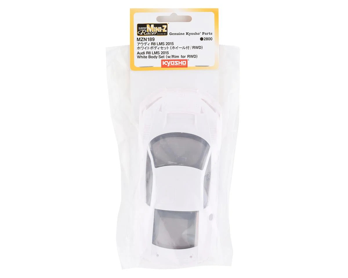 MZN189 Audi R8 LMS 2015 White Body Set (with wheels)
