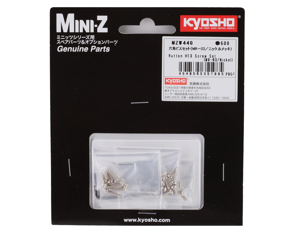 MZW440 Kyosho Butten HEX Screw Set(MR-03/Nickel)