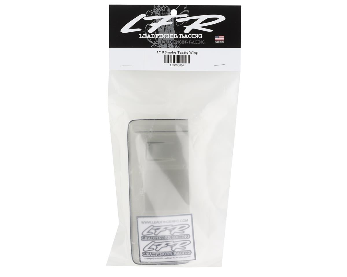 LFRW5036 Leadfinger Racing Tactic Pre-Cut 1/10 Lexan Wing (Smoke)