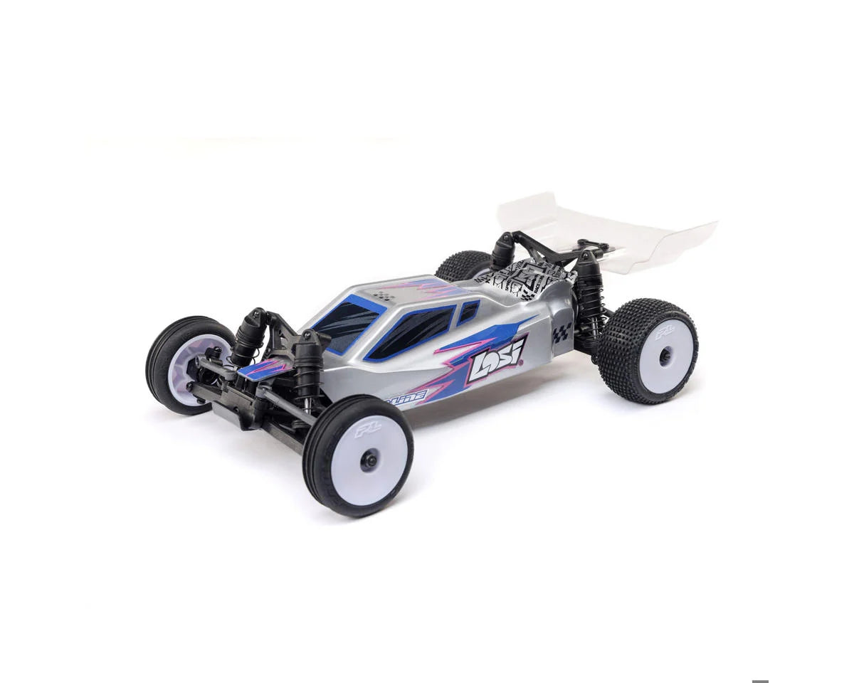 LOS00007T2 Losi Micro-B 2.0 1/24 RTR 2WD Buggy (Silver)