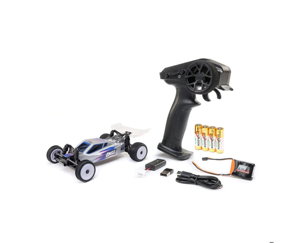 LOS00007T2 Losi Micro-B 2.0 1/24 RTR 2WD Buggy (Silver)