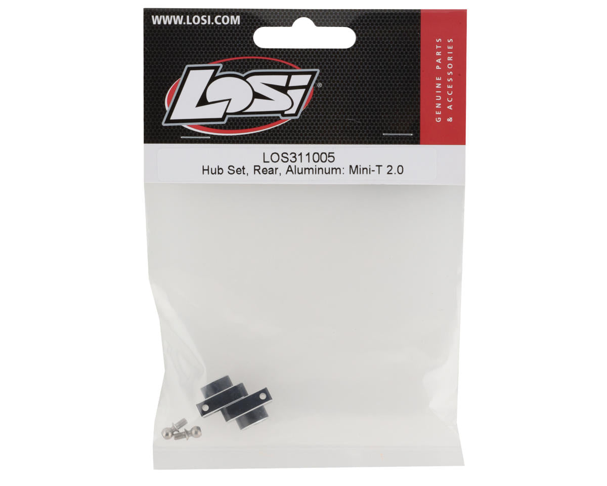 LOS311005 Losi Mini-T 2.0 Aluminum Rear Hub Set (Black)