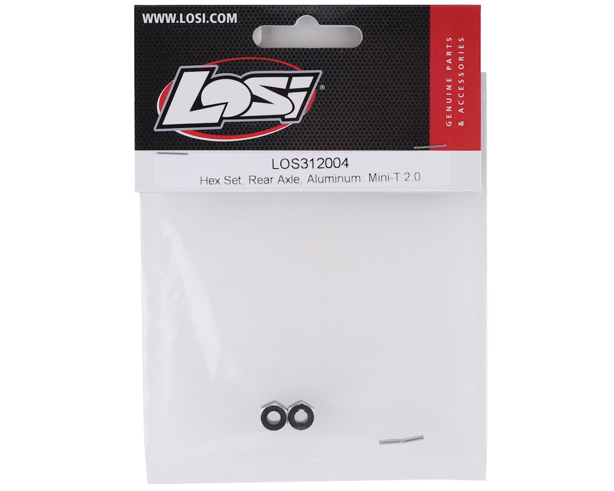 LOS312004 Losi Mini-T 2.0 Aluminum Rear Hex Set (Black)
