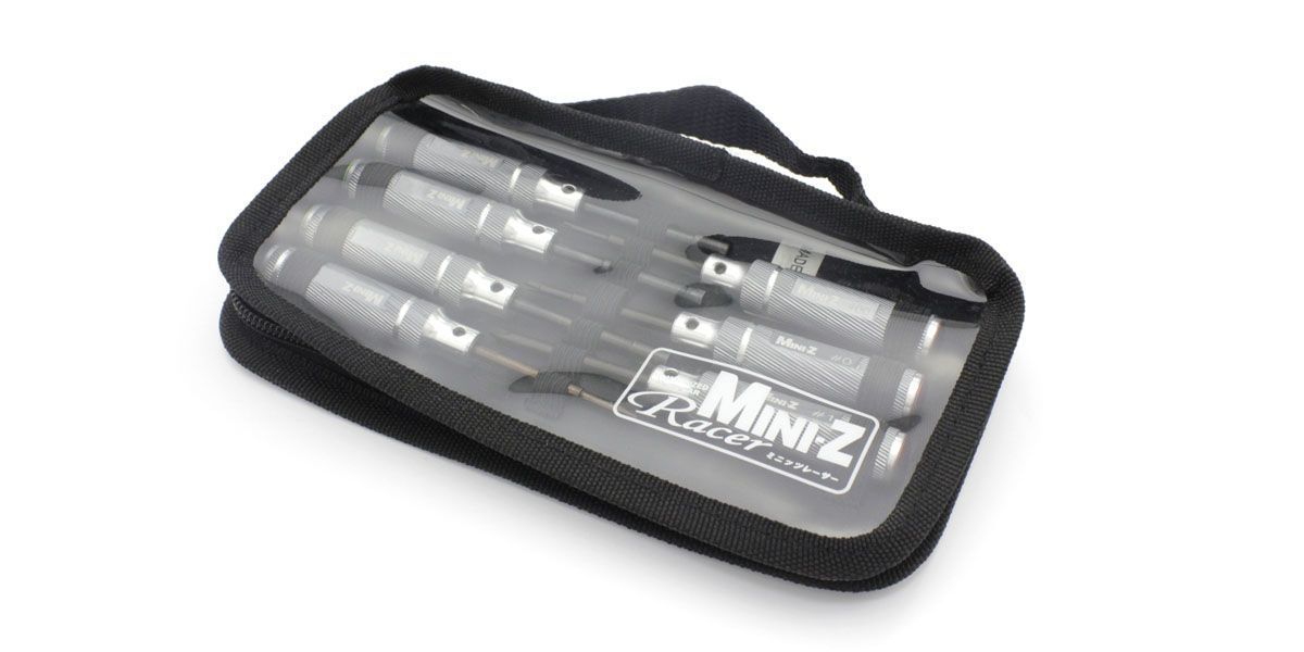 MZW120B Kyosho 7-Piece Metric Mini-Z Tool Set w/Carrying Case