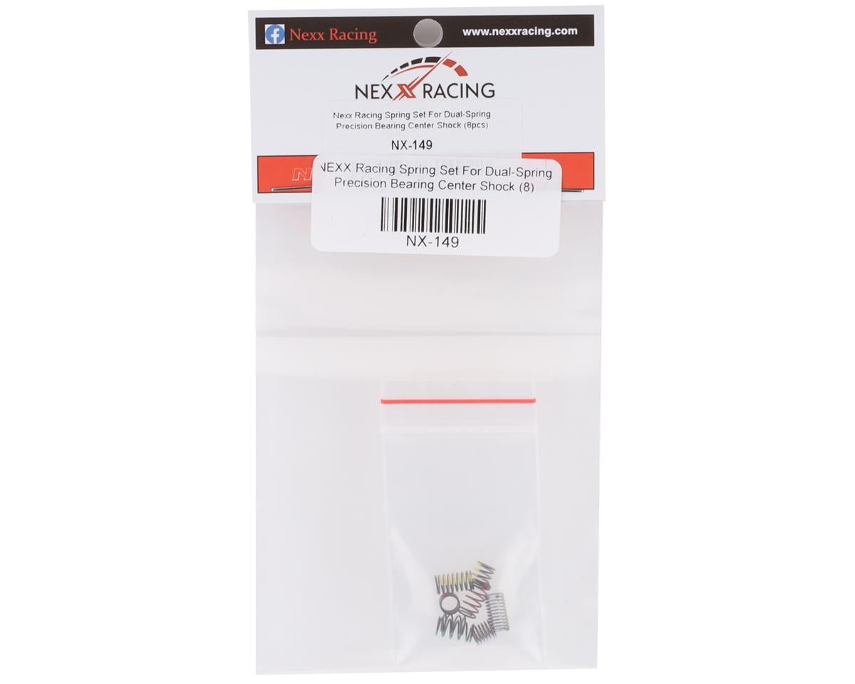 NX-149 Nexx Racing Spring Set for Dual-Spring Precision Bearing Centre Shock (8pcs)