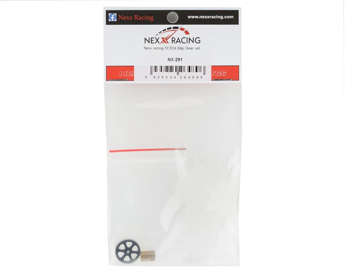 NX-291 NEXX Racing Axial SCX24 64p Pinion & Spur Gear Set