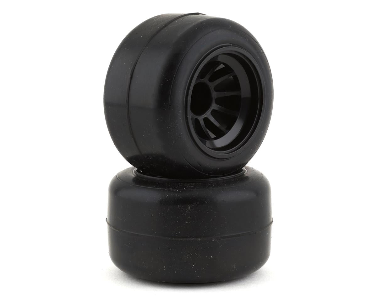 GRC139R Gravity RC G-Spec F1 Rear Pre-Mounted Rubber Tire Set (2) (Standard)