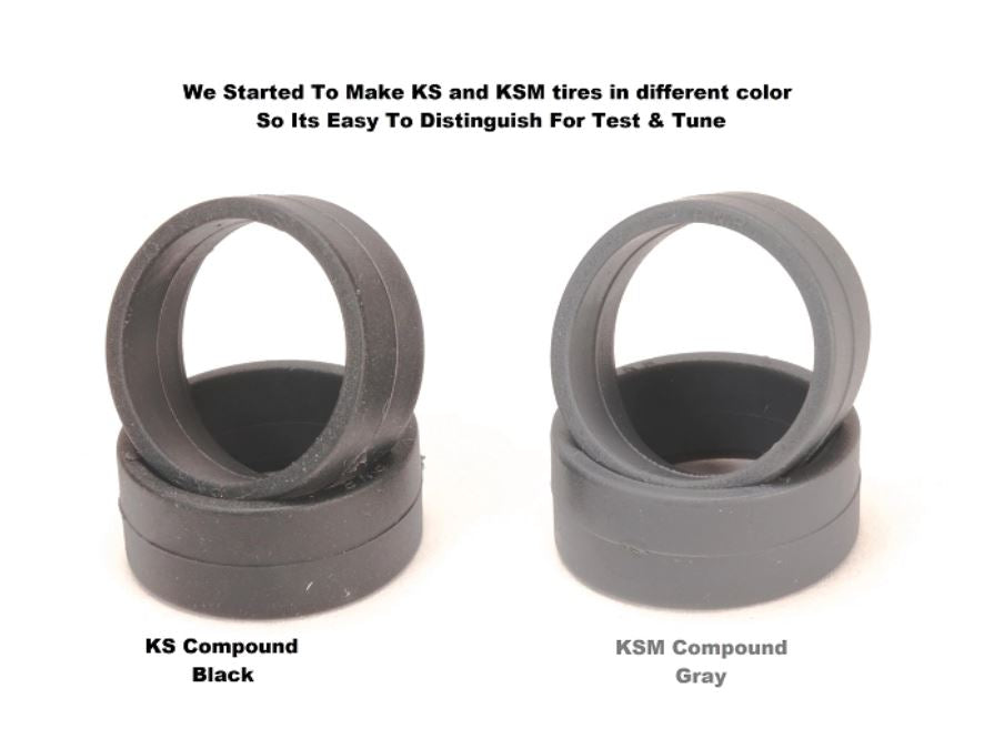 KS1138 PN Racing Mini-Z KS Compound RCP Low Profile Slick 8.5mm Tire Medium 38 Shore (2pc)