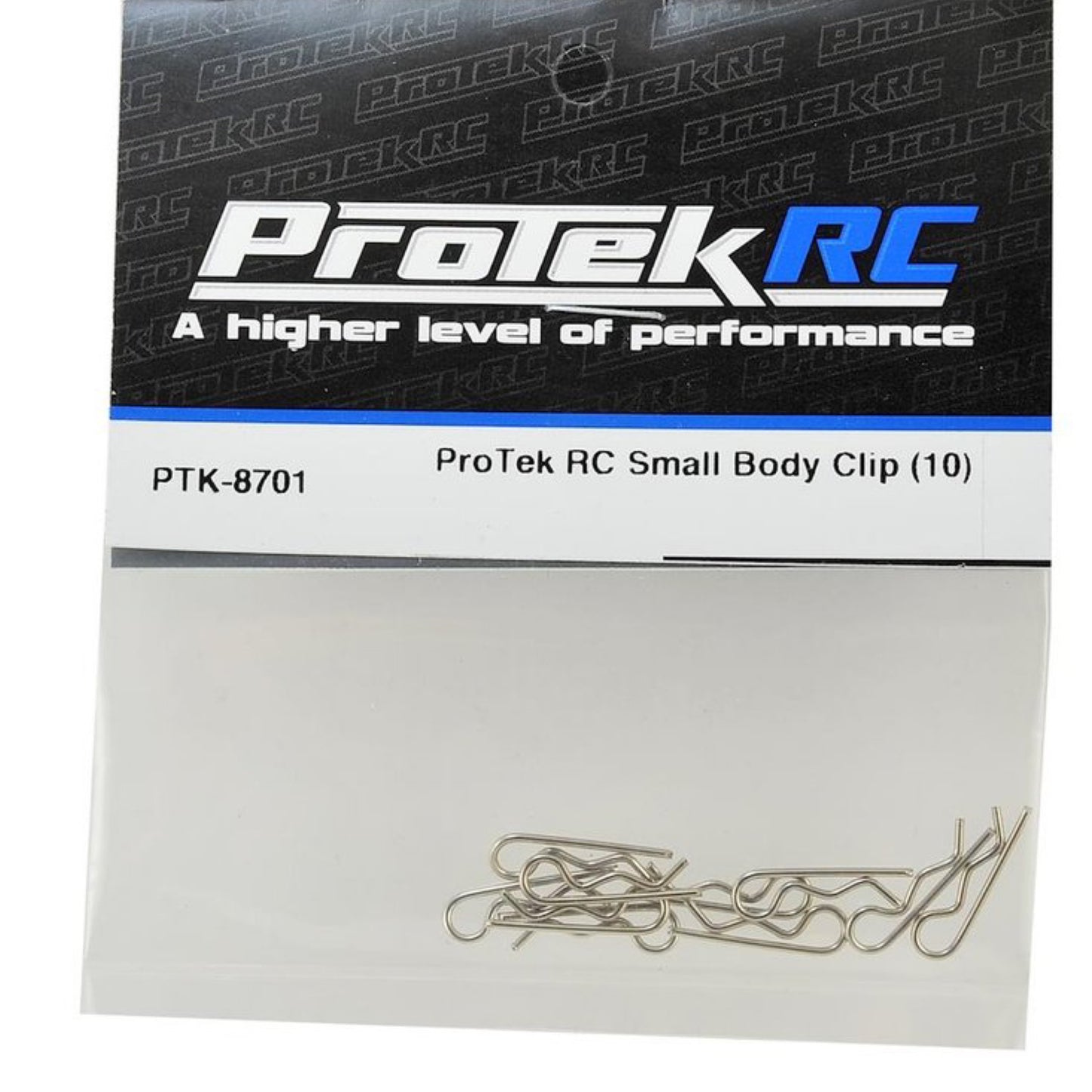PTK-8701 ProTek RC Small Body Clip (10) (1/12 Scale)