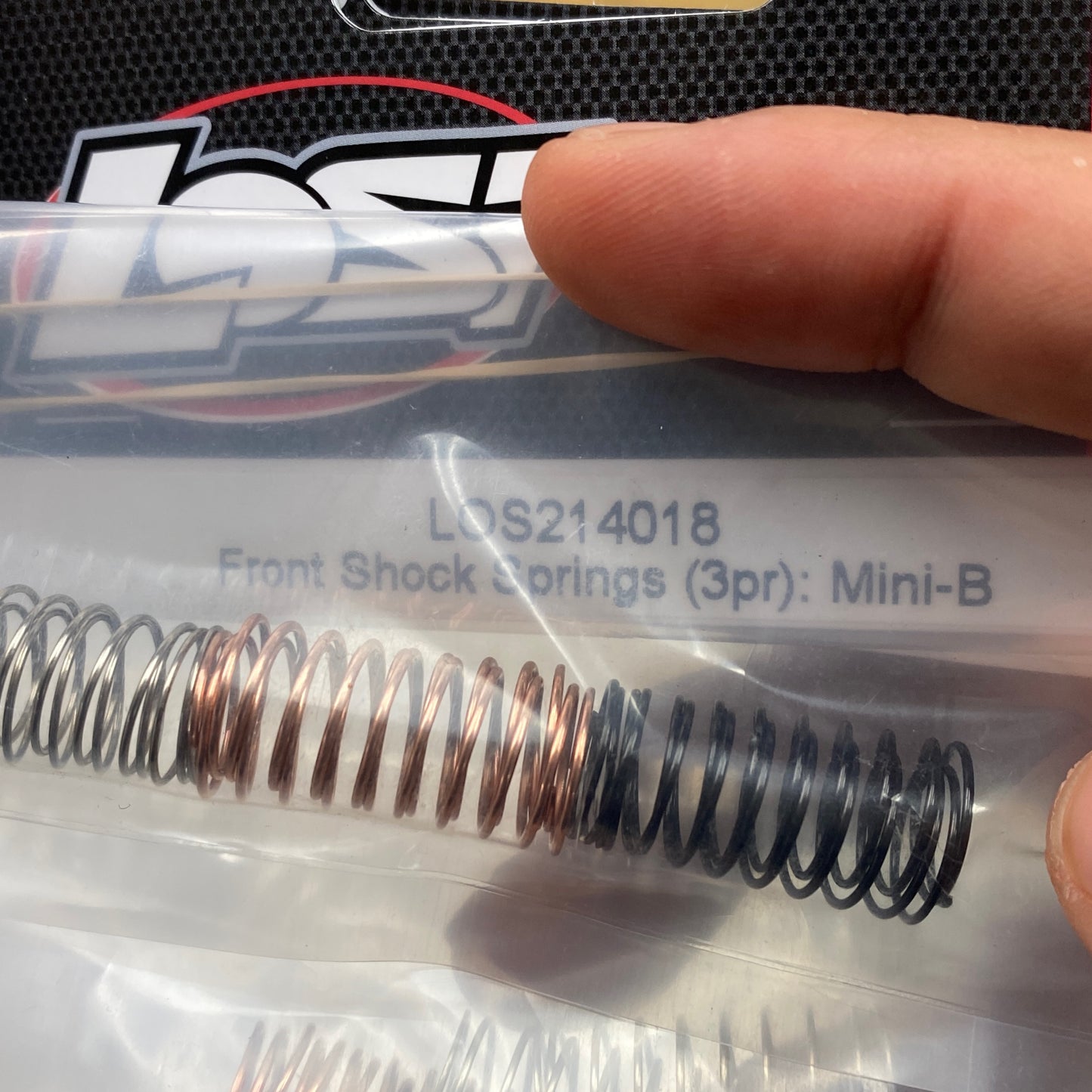 LOS214018 Front Shock Springs (3pr): Mini-B