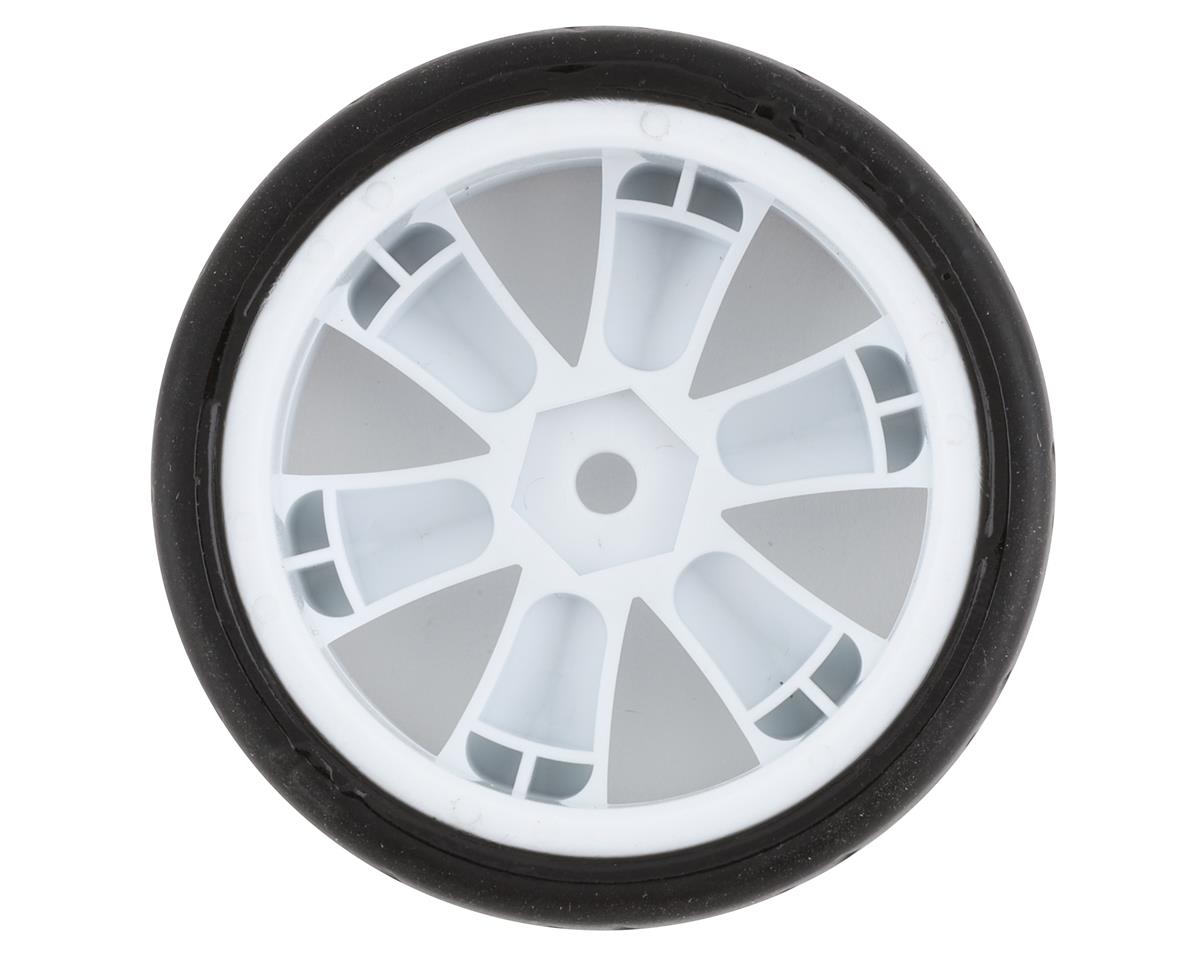 GRC124GTW Gravity RC USGT Pre-Mounted GT Rubber Tires w/GT Wheel (White) (4) w/12mm Hex