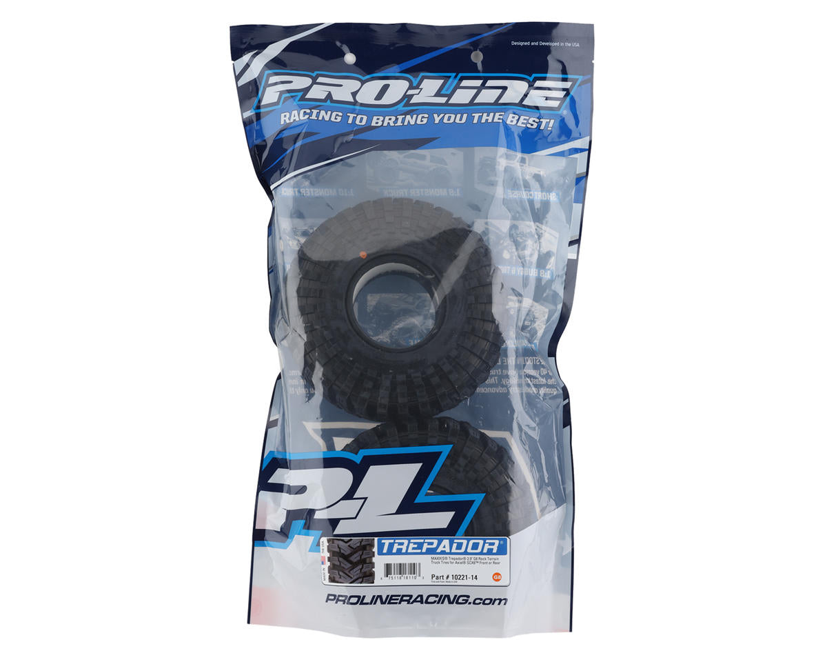 Pro-Line SCX6 Maxxis Trepador 2.9" Rock Crawler Tires (2) (G8) - PRO10221-14