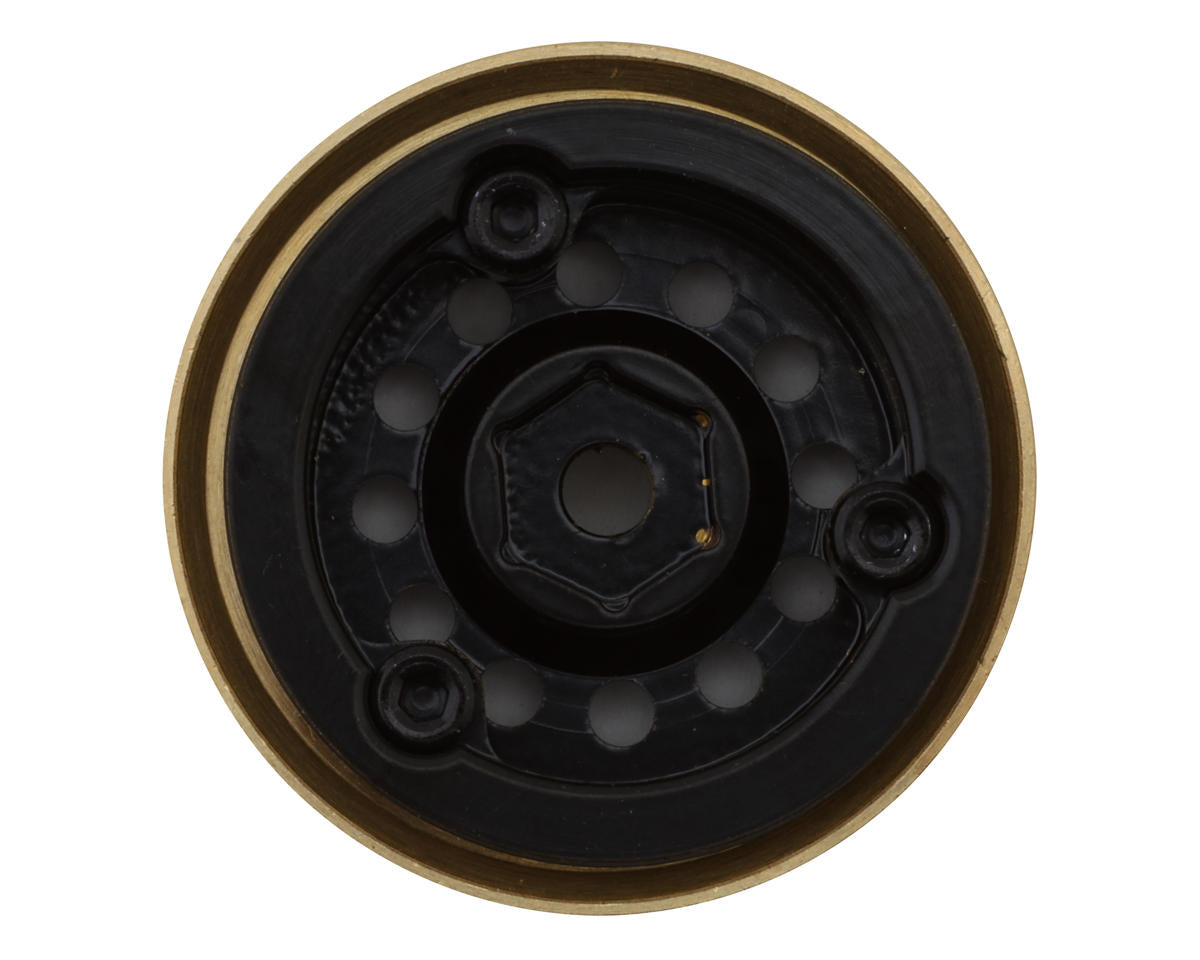 Pro-Line Rock Shooter 1.0" Brass Crawler Wheels (Black)(2) - 2812-00