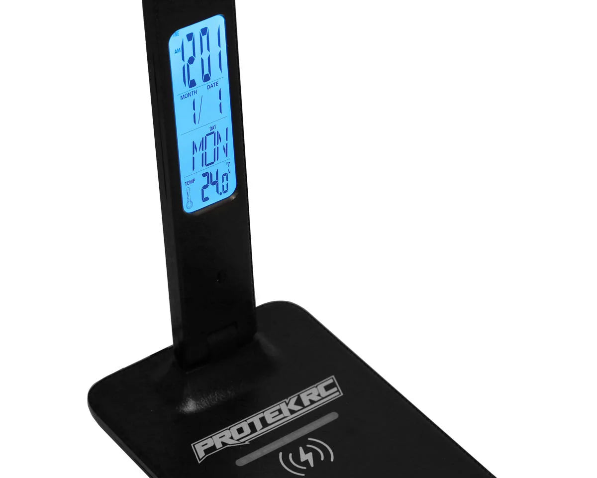 PTK-8298 ProTek RC Multifunction LED Pit Light (w/Wireless Charge, Clock, Date & Temp)