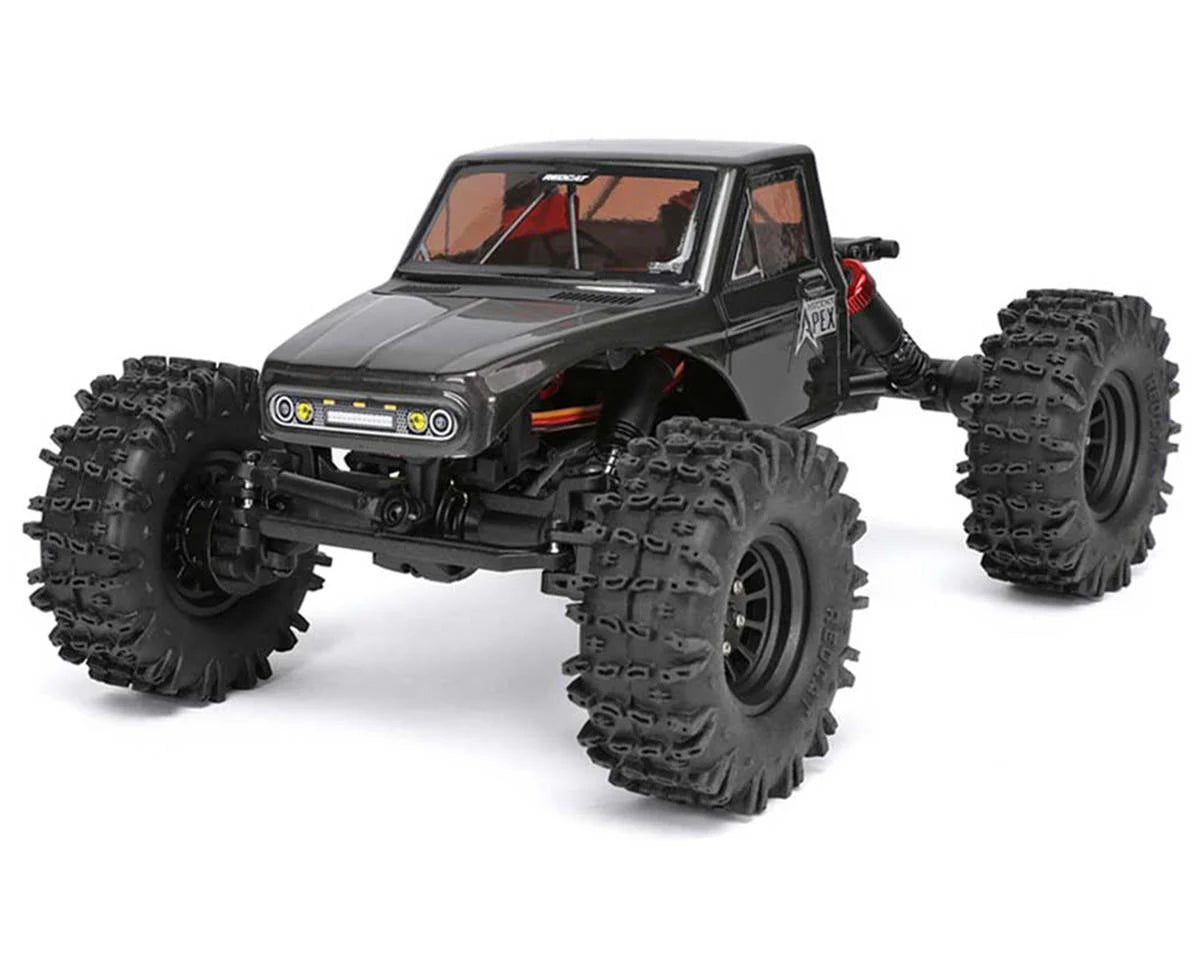 Redcat Ascent-18 Apex 1/18 4WD RTR Brushless Rock Crawler (Dark Metallic Gray) w/2.4GHz Radio, Battery & Charger- RER42222