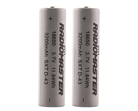 RadioMaster 18650 LiIo Battery (2) (3.7V/3200mAh) - RM-HP0157.18650-3200