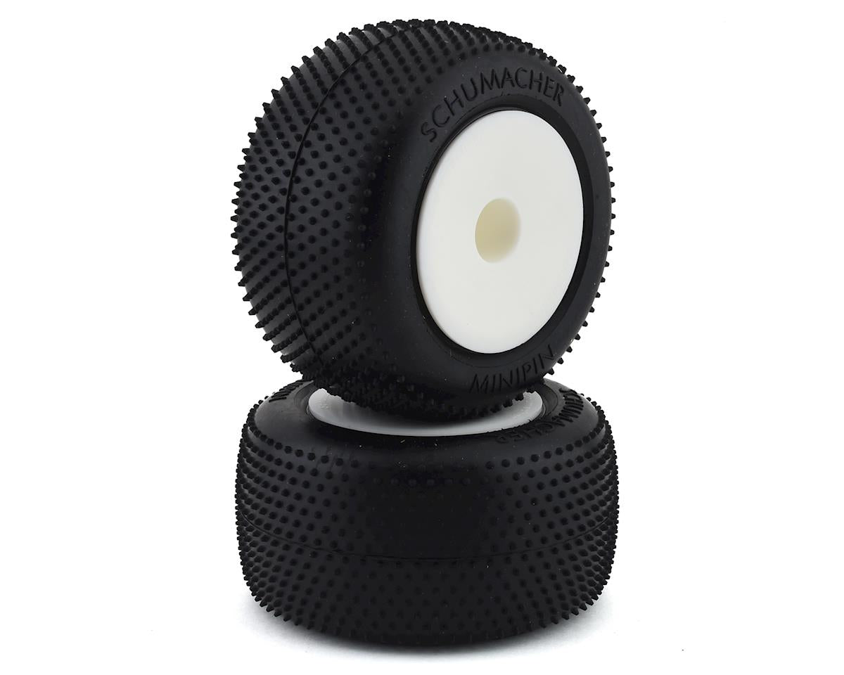 U6881 Schumacher Mini Pin Silver truck Tire Pre-glued
