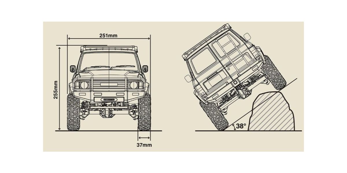 Kyosho KC10 Toyota Land Cruiser 60 1/10 4WD ReadySet Brushed Rock Crawler w/ Radio - 34801T1