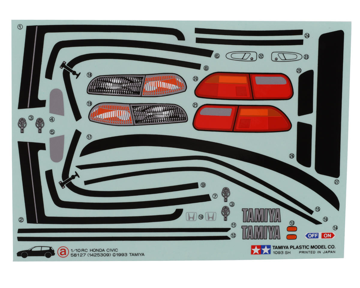 TAM51421 CASTROL Honda CIVIC VTi Body (Clear)