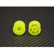 MR2089R14 PN Racing Mini-Z 2WD Machine Delrin Cut Yellow Formula 14x20mm Flanged Wheel R14