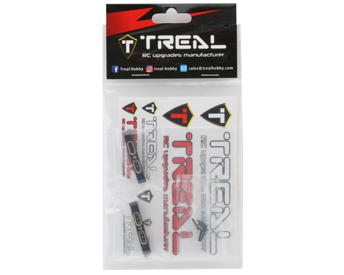 X002XXFWZL Treal Hobby Axial SCX24 Brass Boulder Bars (Black) (2) (7.9g)