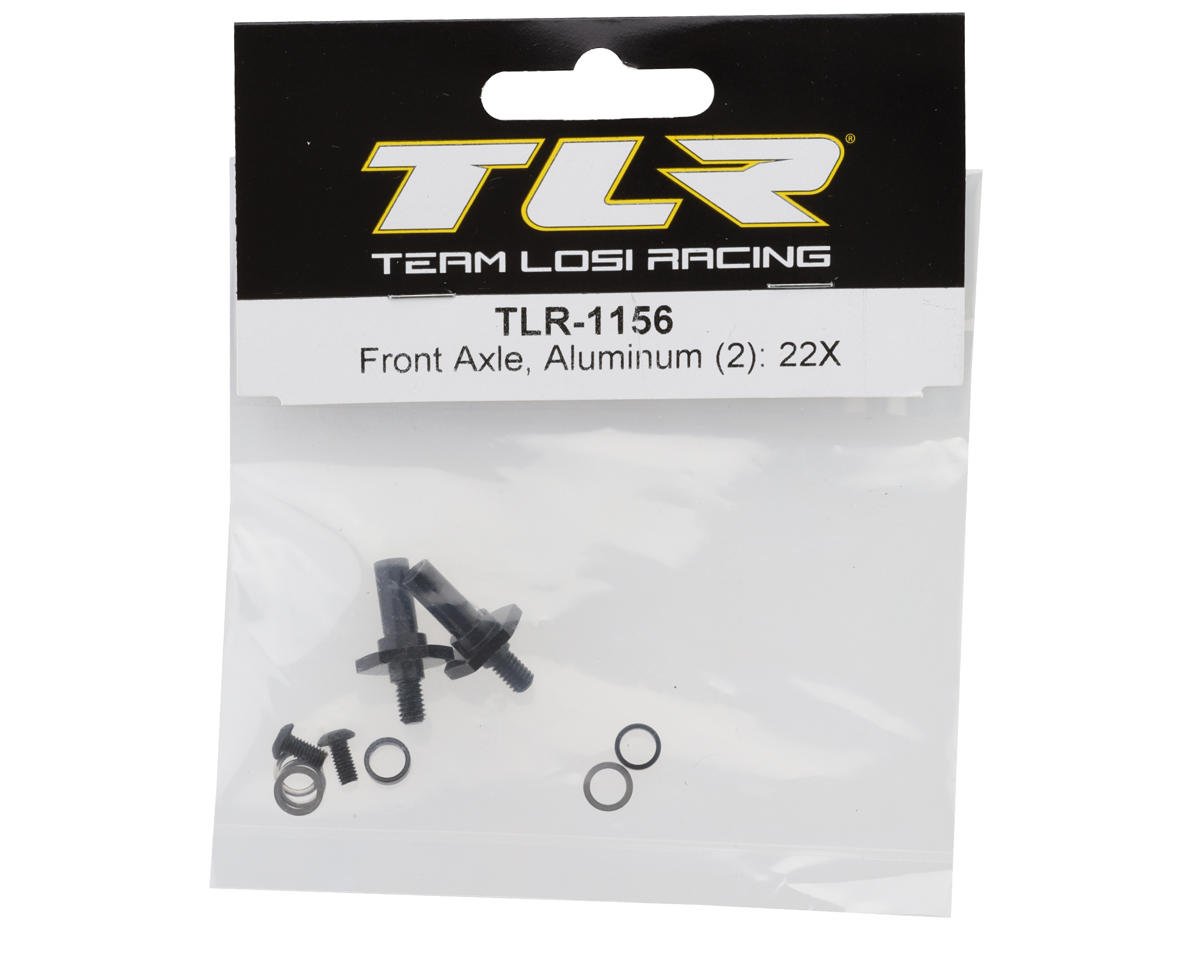 TLR-1156 Front Axle, Aluminum (2): 22X
