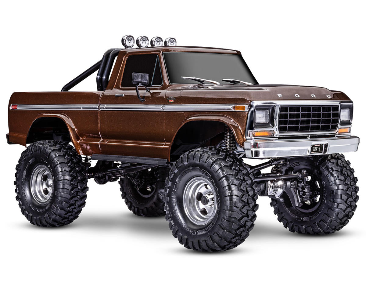 Traxxas TRX-4 1/10 High Trail Edition RC Crawler w/'79 Ford F-150 Ranger XLT Body (Brown) & TQi 2.4GHz Radio 92046-4-BRWN