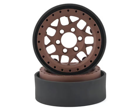 Vanquish Products KMC XD127 Bully 2.2" Beadlock Crawler Wheels (Bronze) (2) - VPS07716