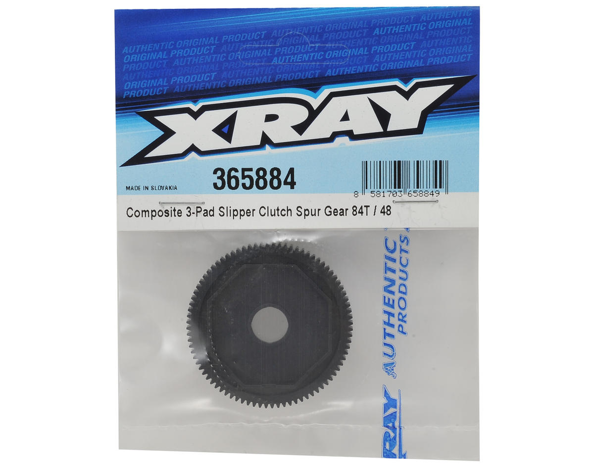 365875 X-ray Composite 3-Pad Slipper Clutch Spur Gear 75T