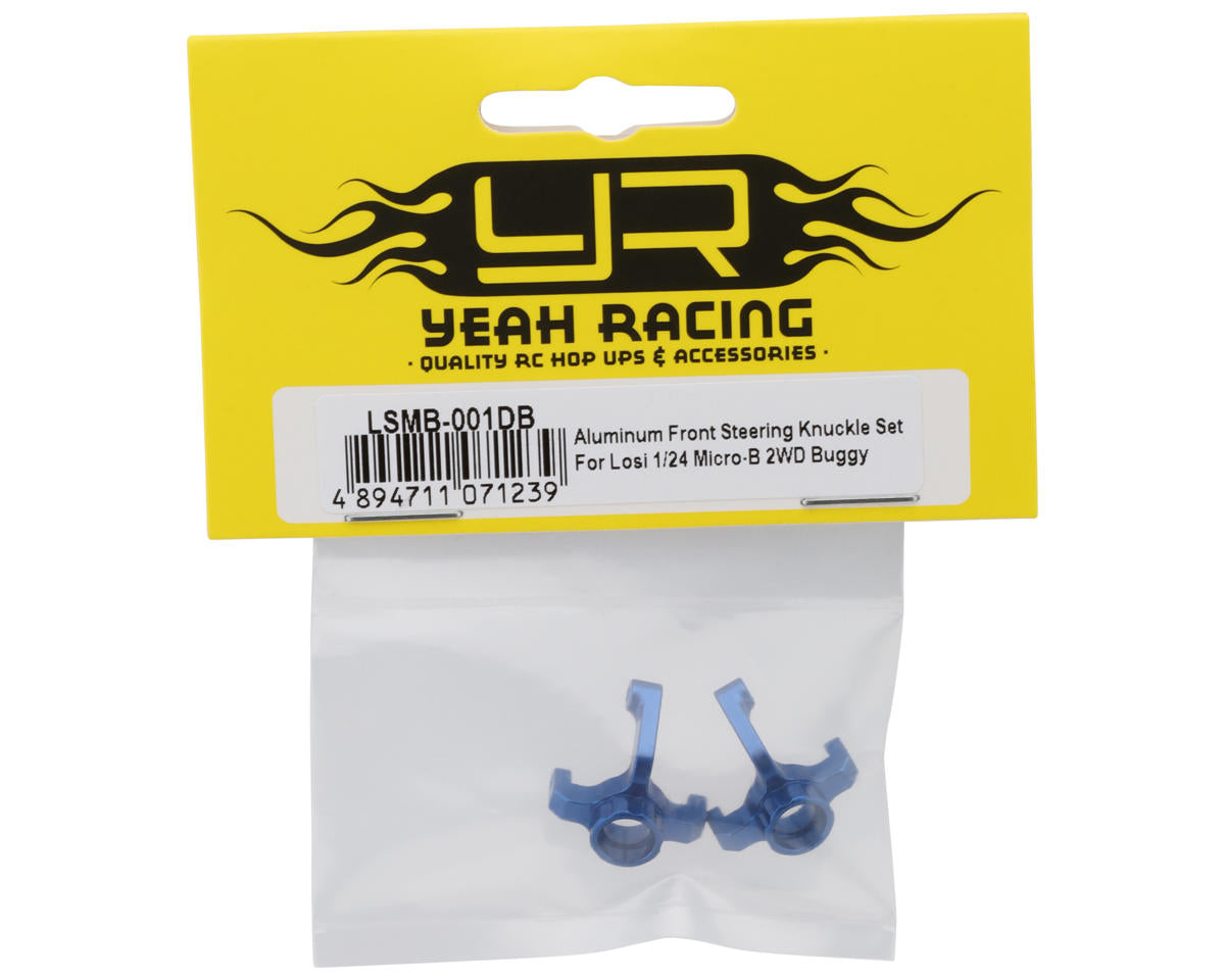 LSMB-001DB Yeah Racing Aluminum Front Steering Knuckle Set