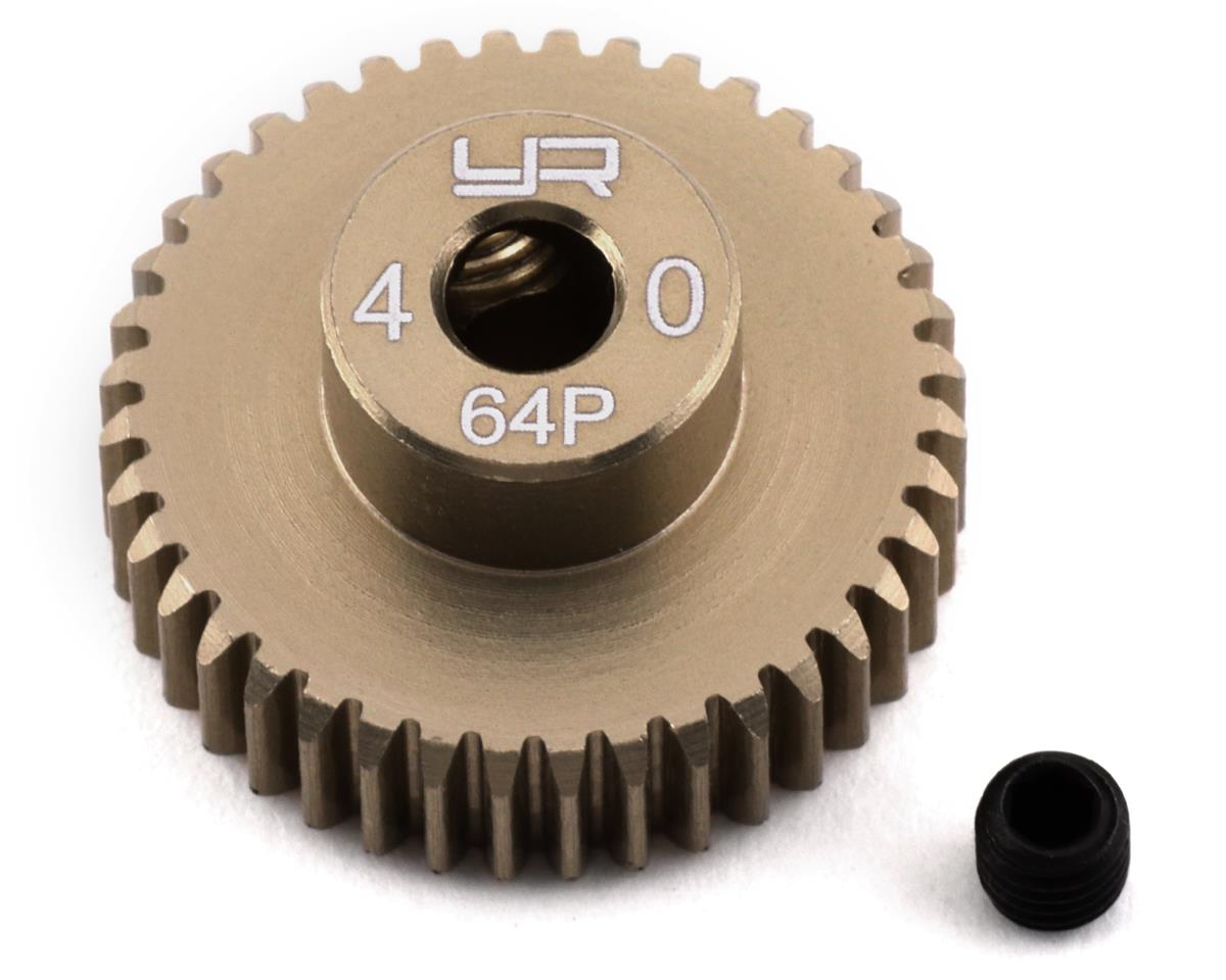 MG-64040 Yeah Racing Aluminum Hard Coated Pinion Gear 64P/40T