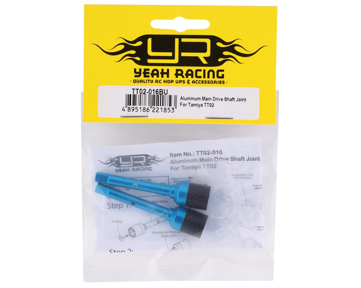TT02-016BU Yeah Racing Aluminum Main Drive Shaft Joint for Tamiya TT02
