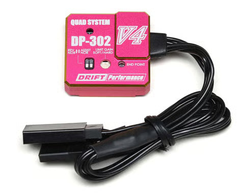 Yokomo DP-302 V4 Drift Steering Gyro (Pink) - YOKDPP-302V4PL