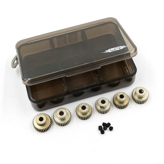 MG-64029-034 Yeah Racing Hard Coated 64P Aluminum Pinion Gear Set (29, 30, 31, 32, 33, 34T) (3.17mm Bore)