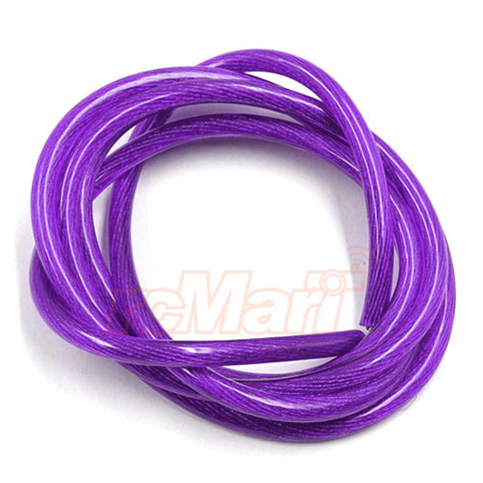 WPT-0137PP Yeah Racing 12AWG Transparent Wire (1m) Purple