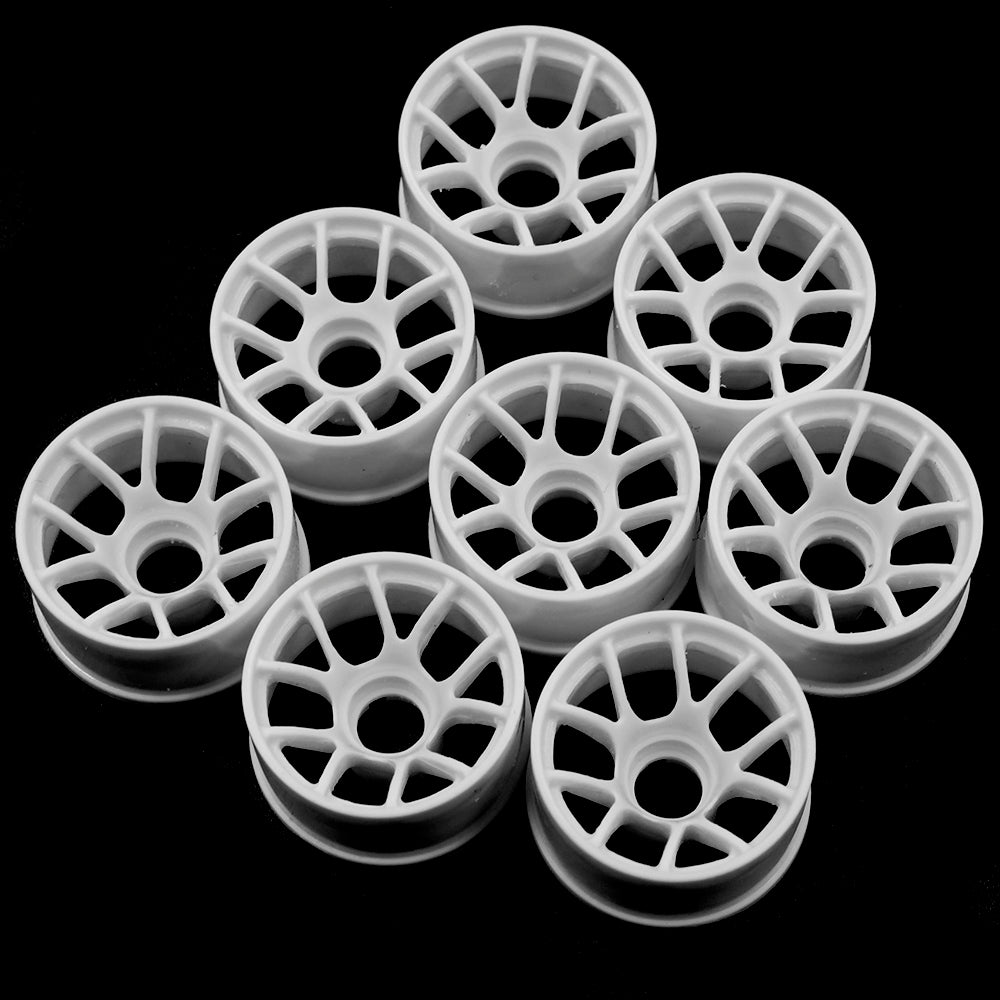 WL-0160WH Yeah Racing Plastic Wide Rim Set (Offset 0+1+2+3) White for 1/28 RWD Mini-Z WL-0160WH