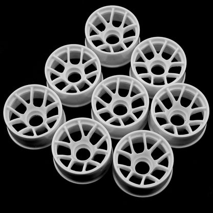 WL-0160WH Yeah Racing Plastic Wide Rim Set (Offset 0+1+2+3) White for 1/28 RWD Mini-Z WL-0160WH
