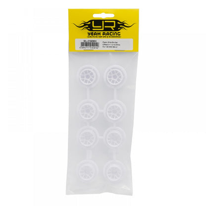 WL-0160WH Yeah Racing Plastic Wide Rim Set (Offset 0+1+2+3) White for 1/28 RWD Mini-Z WL-0160WH